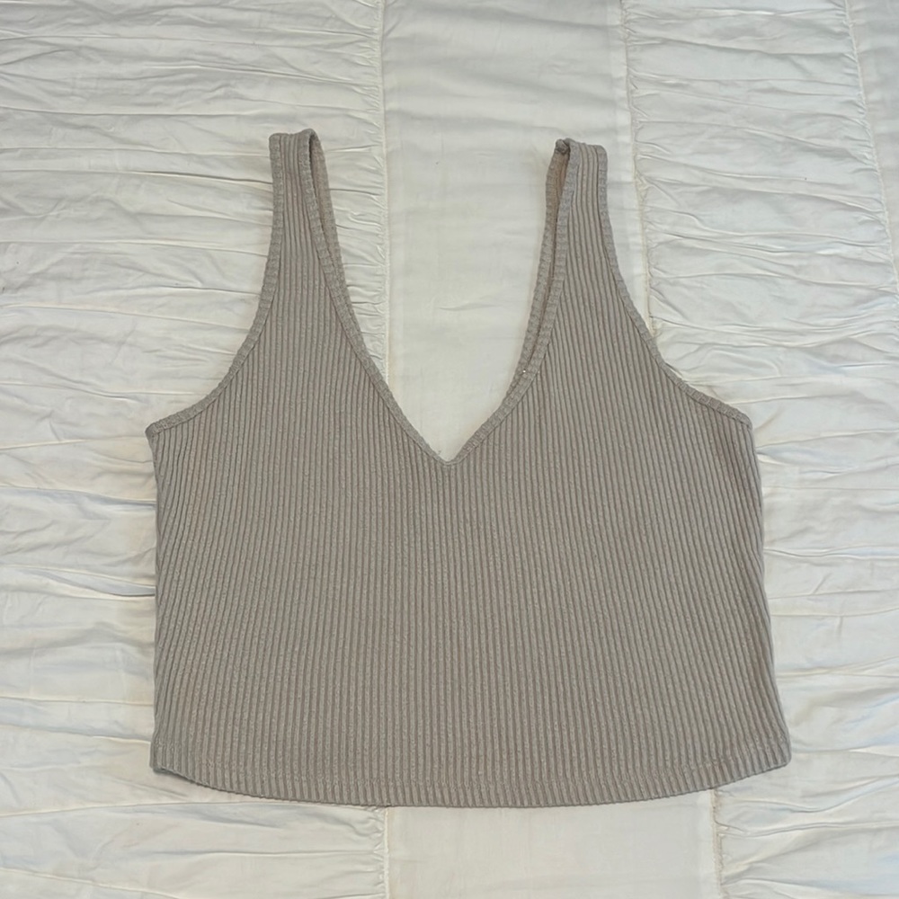 Abercrombie & Fitch oatmeal colored tank